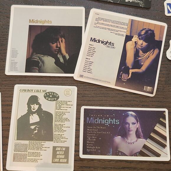 44 pc Taylor Swift Vinyl Stickers Music Tour Laptop Waterproof Decals Swifties - Picture 9 of 12